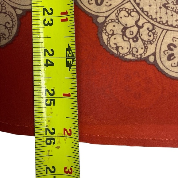 Anthropologie Meadow Rue 100% Silk Boho Blouse Size Small - Picture 9 of 12